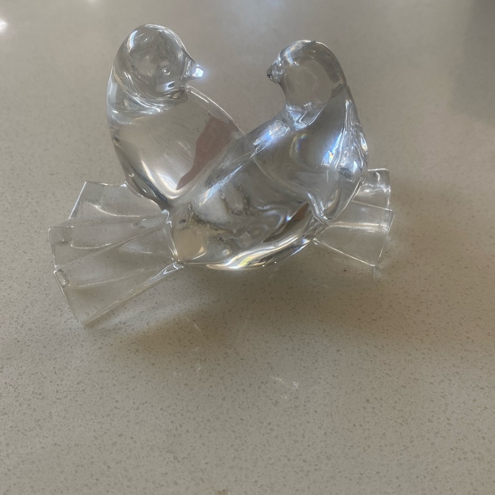 Baccarat Crystal Love Bird.